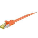 goobay Patchkabel RJ-45 SFTP, mit Cat 7 Rohkabel orange, 1 Meter, 500 MHz