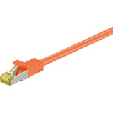 goobay Patchkabel RJ-45 SFTP, mit Cat 7 Rohkabel orange, 10 Meter, 500 MHz