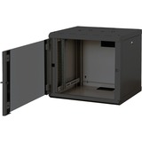 Digitus 483-mm-Wandschrank, 9 HE, IT-Schrank schwarz, 9 Höheneinheiten