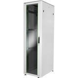 Digitus Netzwerkschrank Unique Serie - 600x800 mm (BxT), IT-Schrank hellgrau, 42 Höheneinheiten