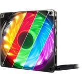 Inter-Tech Argus L-12025 Aura RGB, Gehäuselüfter schwarz/transparent, 120 mm