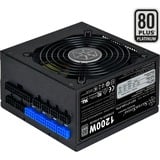 SilverStone SST-ST1200-PTS 1200W, PC-Netzteil schwarz, 8x PCIe, Kabel-Management, 1200 Watt