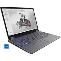 Lenovo ThinkPad P16 G2 (21FA005JGE), Notebook grau/schwarz, Windows 11 Pro 64-Bit, 40.6 cm (16 Zoll) & 60 Hz Display, 1 TB SSD