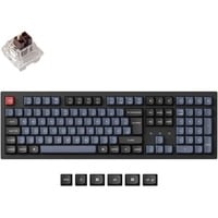 Keychron K10 Pro, Gaming-Tastatur schwarz/blaugrau, DE-Layout, Keychron K Pro Brown, Hot-Swap, RGB, PBT