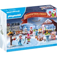 PLAYMOBIL 71472 Adventskalender: Ausflug auf den Weihnachtsmarkt, Konstruktionsspielzeug 
