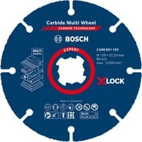 Bosch EXPERT X-LOCK Carbide MultiWheel Trennscheibe, Ø 125mm Bohrung 22,23mm, gerade