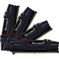 G.Skill DIMM 128 GB DDR4-2666 (4x 32 GB) Quad-Kit, Arbeitsspeicher schwarz, F4-2666C19Q-128GVK, Ripjaws V, INTEL XMP