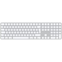 Apple Magic Keyboard mit Touch ID und Ziffernblock, Tastatur silber/weiß, UK-Layout, für Mac Modelle mit Apple Chip