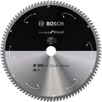 Bosch Kreissägeblatt Standard for Wood, Ø 305mm, 96Z Bohrung 30mm, für Akku-Kappsägen