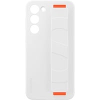 SAMSUNG Silicone Grip Case, Schutzhülle weiß/orange, Samsung Galaxy S23+