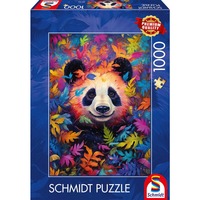 Schmidt Spiele Pandabär im Regenbogenwald, Puzzle 1000 Teile