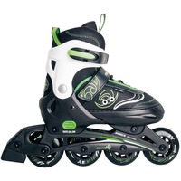 Muuwmi Verstellbare Kinderinliner Gr. 29-32, Inline-Skates grün/schwarz