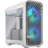 Fractal Design Compact RGB White TG Clear, Tower-Gehäuse weiß, Tempered Glass