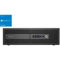 HP EliteDesk 800 G2 SFF Generalüberholt, PC-System schwarz, Windows 10 Home 64-Bit