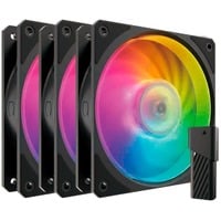 Cooler Master Mobius 120P ARGB 120x120x25, Gehäuselüfter schwarz, 3er Pack, 120 mm