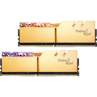 G.Skill DIMM 128 GB DDR4-3200 (4x 32 GB) Quad-Kit, Arbeitsspeicher gold, F4-3200C16Q-128GTRG, Trident Z Royal, INTEL XMP