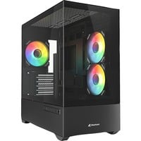 Sharkoon MK6 RGB , Tower-Gehäuse schwarz, Tempered Glass x 2