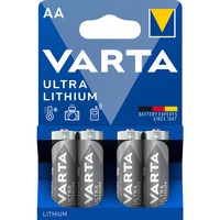 VARTA Lithium, Batterie 4 Stück, AA