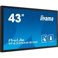 iiyama ProLite TF4339AS-B1AG, Public Display schwarz (matt), UltraHD/4K, IPS, Touchscreen