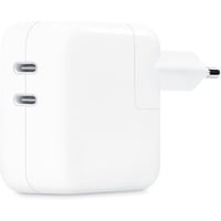 Apple Dual USB-C Power Adapter MW2K3ZM/A, 35 Watt, Ladegerät weiß, 2x USB-C, ohne Kabel
