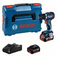 Bosch Akku-Bohrschrauber GSR 18V-90 C Professional, 18Volt blau/schwarz, 2x Li-Ionen Akku 5,0Ah, in L-BOXX