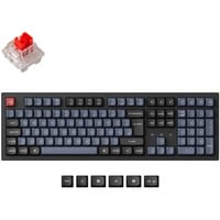 Keychron K10 Pro, Gaming-Tastatur schwarz/blaugrau, DE-Layout, Keychron K Pro Red, Hot-Swap, RGB, PBT