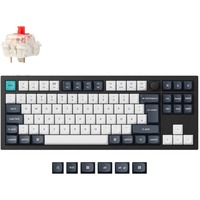 Keychron Q3 Max, Gaming-Tastatur schwarz/mehrfarbig, DE-Layout, Gateron Jupiter Red, Hot-Swap, Aluminiumrahmen, RGB