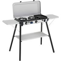 Campingaz Camping Kitchen 2 Multi Cook Plus, Gaskocher grau, 2 Kochfelder 2x 1,8 kW + Grillplatte 0,9 kW, Modell 2025