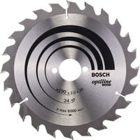 Bosch Kreissägeblatt Optiline Wood, Ø 190mm, 24Z Bohrung 30mm, für Handkreissägen