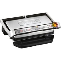 Tefal OptiGrill XL GC724D, Kontaktgrill edelstahl (gebürstet)/schwarz, 2.000 Watt