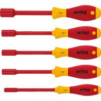 Wiha Steckschlüssel-Schraubendreher-Set SoftFinish electric, 5-teilig rot/gelb