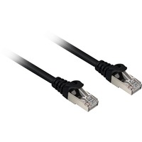 Sharkoon Patchkabel RJ45 Cat.6a SFTP schwarz, 2 Meter, LSOH (Halogenfrei)