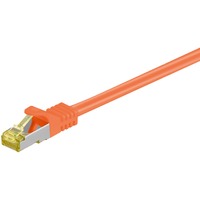 goobay Patchkabel RJ-45 SFTP, mit Cat 7 Rohkabel orange, 5 Meter, 500 MHz