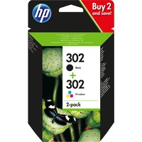 HP Tinte Nr. 302 schwarz + cyan/magenta/gelb  (X4D37AE) schwarz